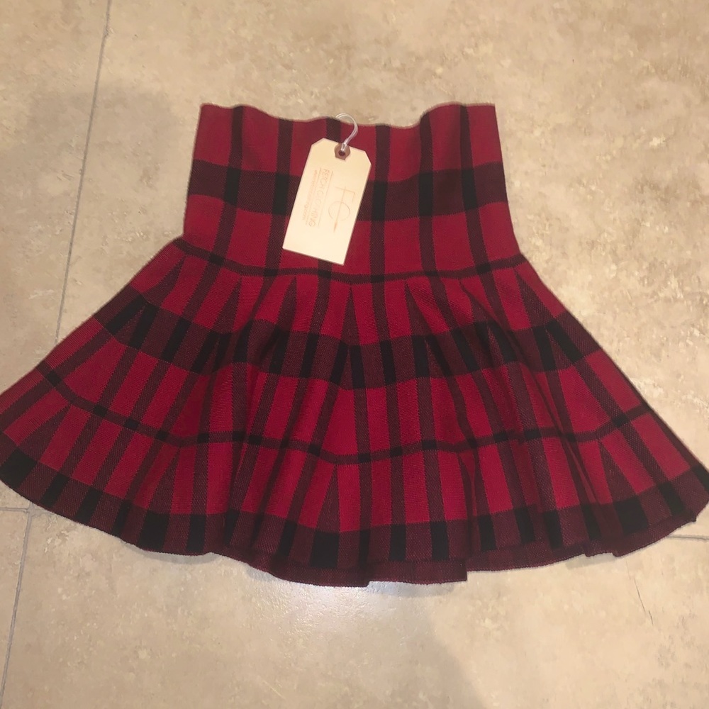 Pleated plaid skirt NWT